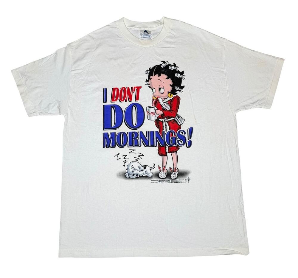 Vintage Betty Boop I Don't Do Mornings! T-Shirt